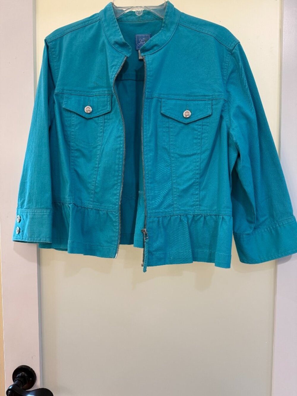 Lara Lane - Casual Teal Color Jacket
